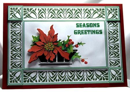 Art Nouveau Style Chistmas Card by Susan James