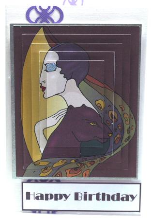 Art Deco Woman and Panther 2 by Susan James