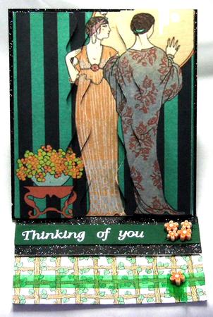 Art Deco Ladies Waiting for ? by Susan James