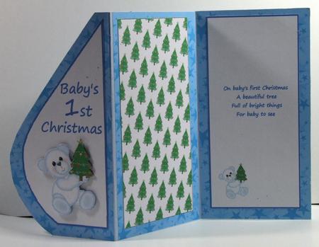 Baby Boys First Christmas- Teardrop Cascade by Susan James