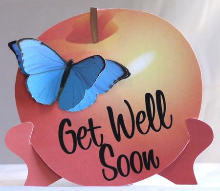 Apple & Butterfly Plate Sheet & Stand by Susan James