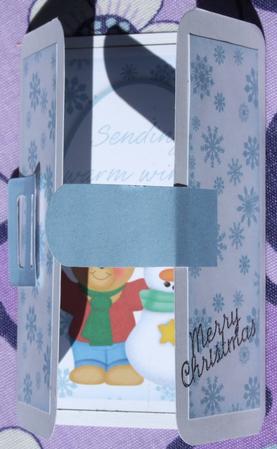 Snowman & Bear Christmas Buckle Card Kit Sending Warm Winter Wishes by Susan James