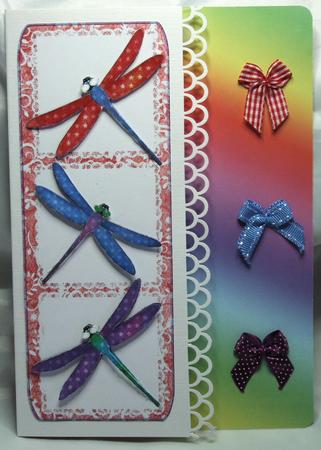 Tri - Lace Panel - Dragonflies by Susan James