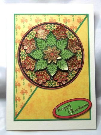 Orange Flower Mandala by Susan James