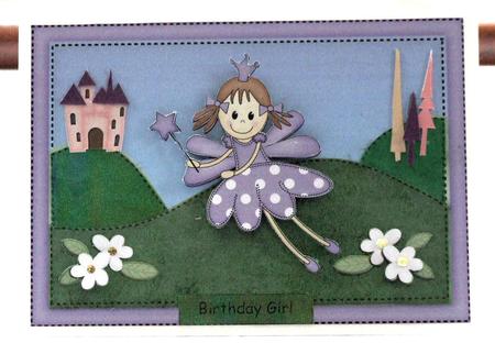 A5 Fairy Twinkletoes Quick Card N 3D Decoupage by Susan James
