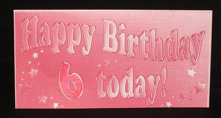 6th Birthday Metallic Age Money or Gift Wallet and Card by Susan James