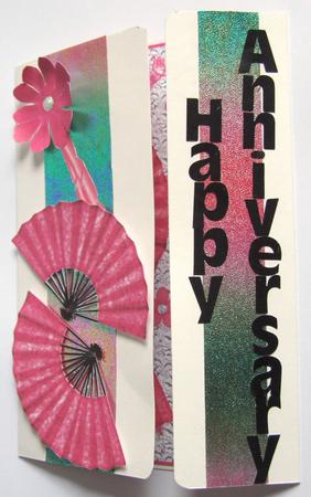 Pink Fans and Flowers by Susan James