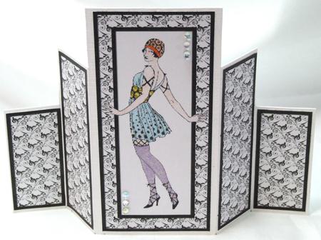Art Deco Lady Theatre Fold 6 by Susan James