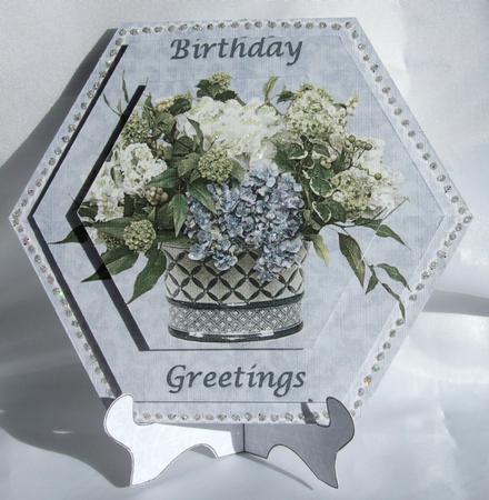 Pyramide Plate Card and Stand by Susan James