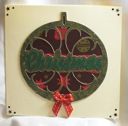 Christmas Bauble Layered Topper by Susan James