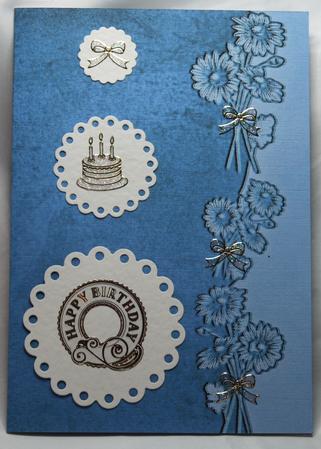 Velvet Flower Border Background (rich Teal) by Susan James