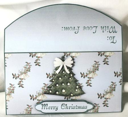 Christmas Tree in Green Money and Gift Voucher Wallet by Susan James