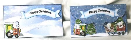 Gift Envelope/money Wallet - Polar Bear Train by Susan James