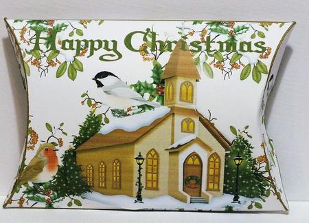 Christmas Robin Pillow Box by Susan James