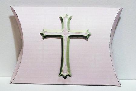 Little Girl's Christening Cross Pillow Box by Susan James