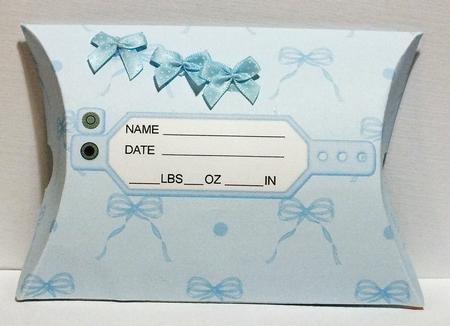 Baby Boy Name Tag Pillow Box by Susan James