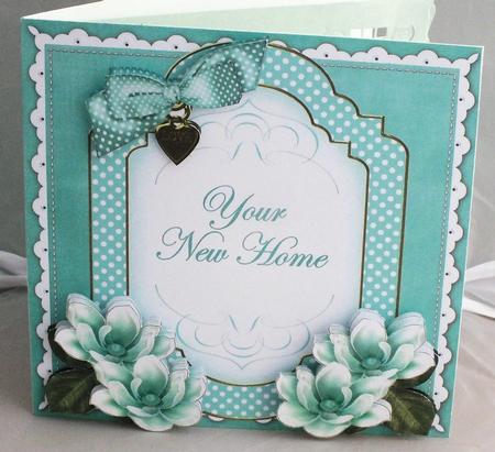 Dteal Magnolia New Home Fancy 7in Decoupage Topper by Susan James