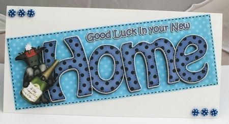 Large Dl New Home Quick Card 3D Decoupage by Susan James