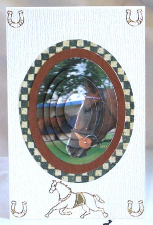 Race Horse Pyramage by Susan James