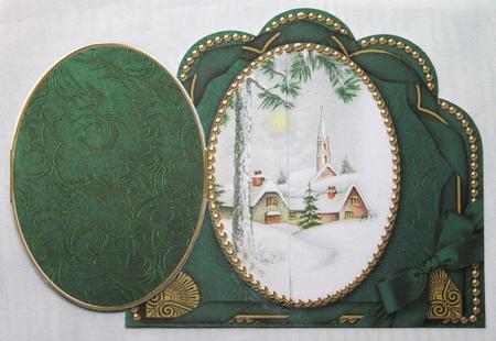 Winter Pub Ornate Scalloped Picture and Locket by Susan James