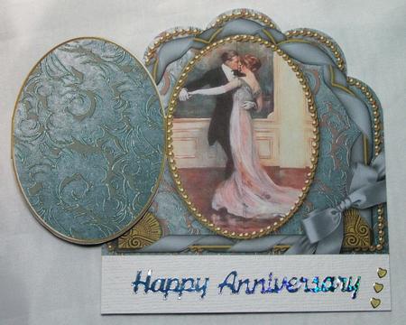 Dancing Couple Ornate Scalloped Picture and Locket by Susan James