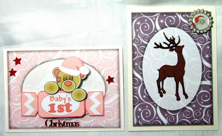 Subtle Shades Swirls & Stars Frame Effect Card Fronts by Susan James