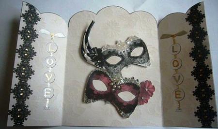 Lace and Bling Scalloped Gatefold by Susan Jane Morson