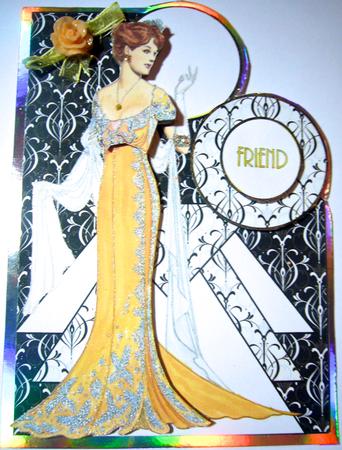 Art Deco Lady 6 Over the Corner by Susan Jane Morson