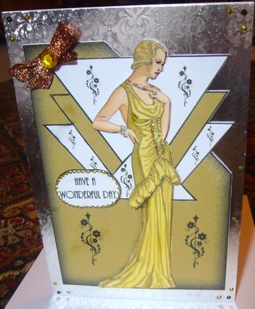 Art Deco Lady 9 Over the Corner by Susan Jane Morson