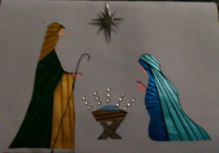 Nativity- Iris Folding Pattern by Susan Lamb