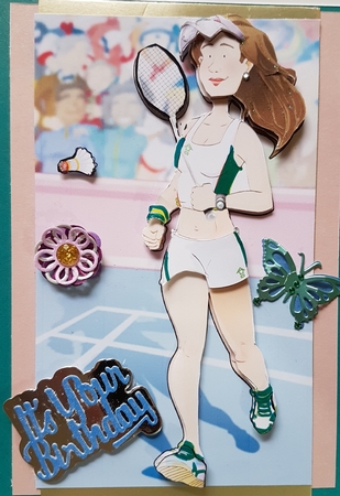 Badminton Lady by Susan Lamb