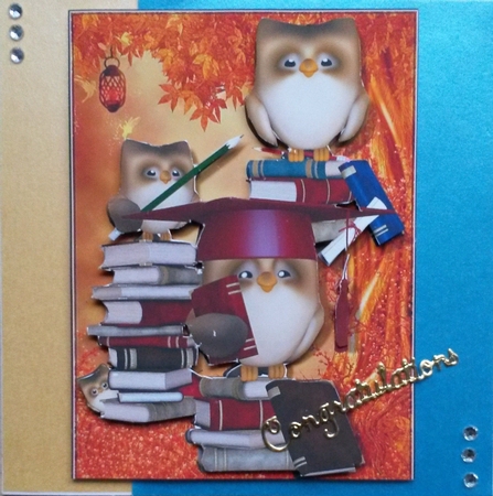 Graduation Card with Owls by Susan Lamb