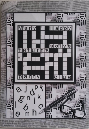 Crossword Fan by Susan Lamb
