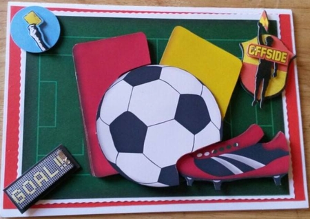 Football & Football Boots A4 by Susan Lamb