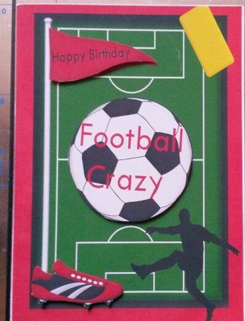 Foot Ball Crazy Birthday Boy by Susan Lamb
