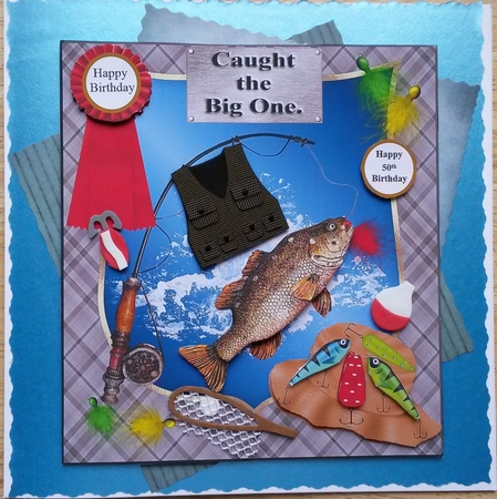 Caught the Big One Card Topper & Decoupage by Susan Lamb