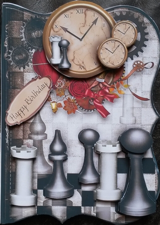 Chess Time Male Card by Susan Lamb
