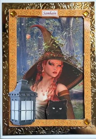 Samhain - Halloween - A5 Card Topper by Susan Lamb