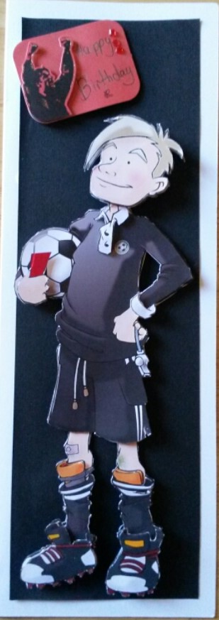 Football Referee Teen Dude Decoupage Sheet by Susan Lamb