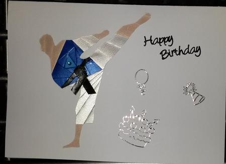 Karate Silhouette by Susan Lamb