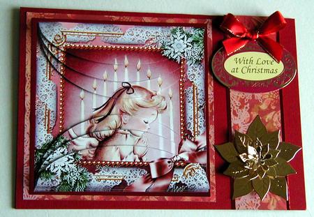 Christmas Prayer 5in Top and Bottom Rounded Stacker by Susan Lanceley