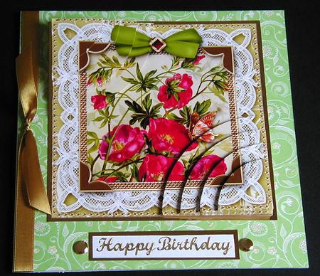 Lace Dogrose 6in Duo Corner Stacker by Susan Lanceley
