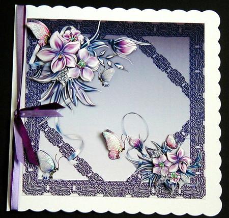 Diamond Flower Frame by Susan Lanceley