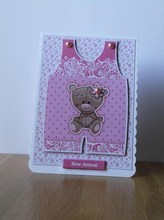 A5 Baby Girl Teddie by Susan Lapornik