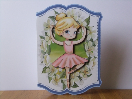 Printand Fold, Dancing Ballerina 1 by Susan Lapornik