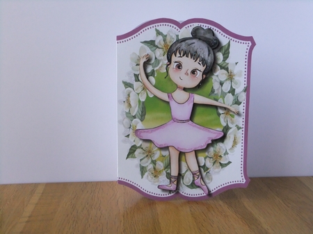 Print and Fold, Dancing Ballerina  3 by Susan Lapornik