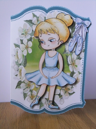 Print and Fold, Dancing Ballerina  4 by Susan Lapornik