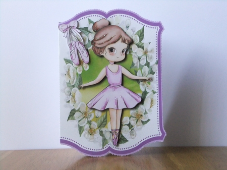 Print and Fold, Dancing Ballerina  5 by Susan Lapornik