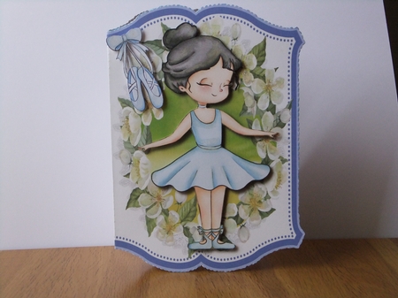 Print and Fold, Dancing Ballerina  6 by Susan Lapornik