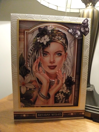 Art Deco Lady Emilia 4 Sheet Mini Kit Black by Susan Lapornik